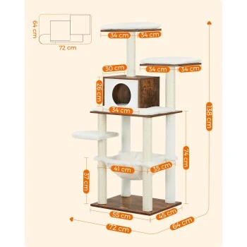 FEANDREA Katzenmöbel 138cm modern