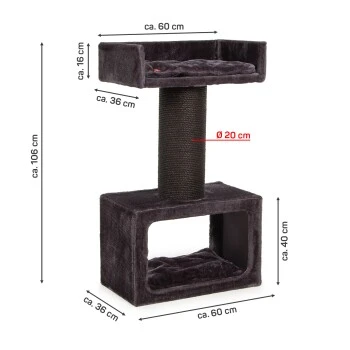 Canadian Cat Company Kratzbaum Cavell anthrazit