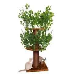 RHR Quality Kratzbaum Design Natural Leaves