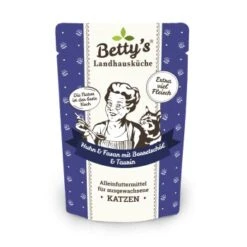 Betty's Landhausküche Frischebeutel Huhn & Fasan 12 X 100g Für Katze