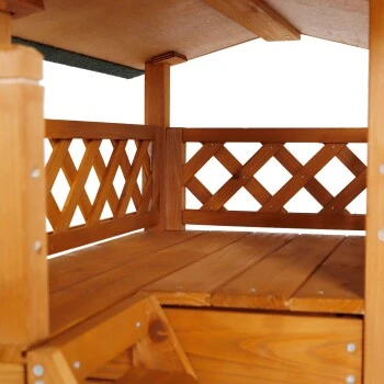 Lionto Katzenhaus "Lodge" braun