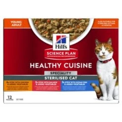 Hill's Science Plan Healthy Cuisine Sterilised Cat Ragout Multipack 24x80 G