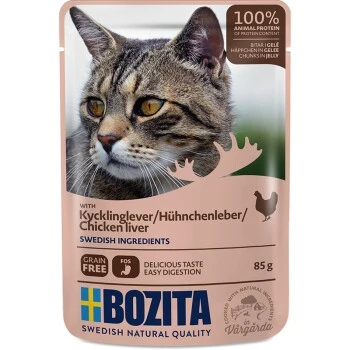BOZITA Häppchen in Gelee 12x85g Hühnchenleber