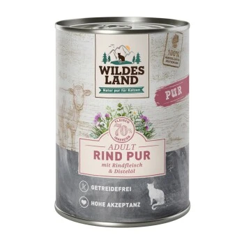 WILDES LAND PUR Adult 6x400g Rind pur