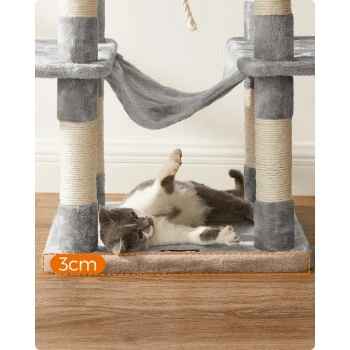 FEANDREA Kratzbaum 164cm hellgrau hellgrau