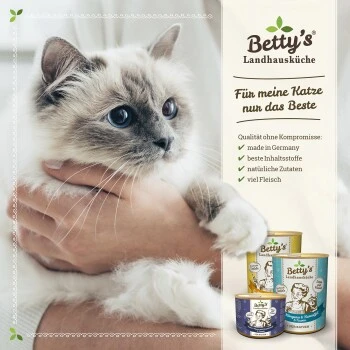 Betty's Landhausküche Frischebeutel Geflügel pur 12 x 100g für Katze