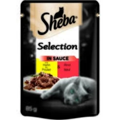Sheba Portionsbeutel Selection In Sauce Mit Huhn Und Rind 24 X 85g