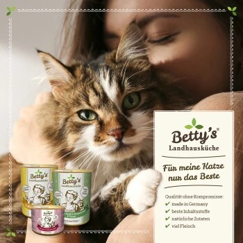 Betty's Landhausküche Frischebeutel Geflügel pur 12 x 100g für Katze