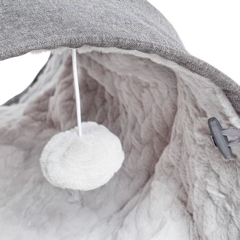 Canadian Cat Company Katzentunnel mit Kuschelfell grau