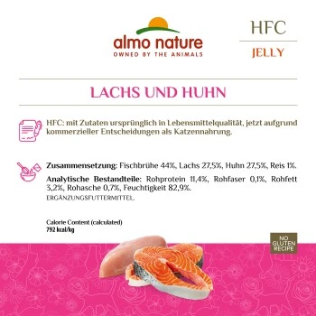 Almo nature HFC Jelly 24x70g Lachs und Huhn