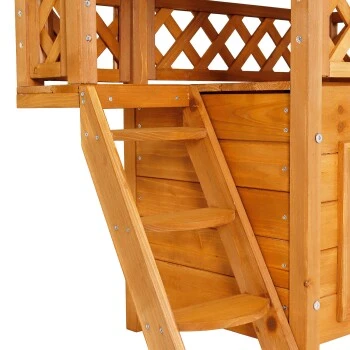 Lionto Katzenhaus "Lodge" braun